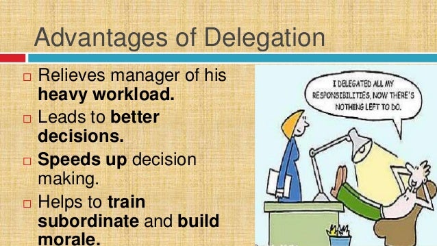 Delegation in management delegation example